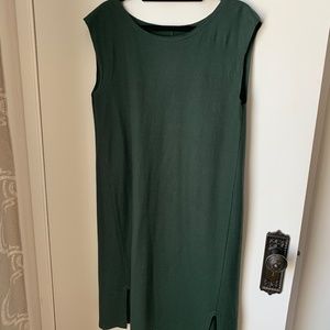 Eileen Fisher Wool slip on dress (Green or Black) - XL